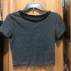 Striped crop top